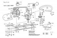 Bosch 0 603 232 142 P 80 / P 80 K Hedge Trimmer 240 V / GB Spare Parts P80/P80K